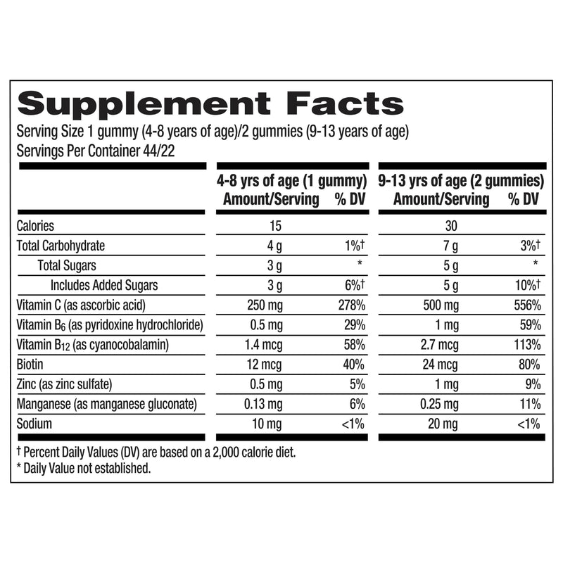 Emergen-C Kidz Daily Immune Support Dietary Supplements,Flavored Gummies with Vitamin C and B Vitamins,Fruit Fiesta Flavored Gummies -,44 Count (Pack of 2) Fruit Fiesta 44 Count (Pack of 2)