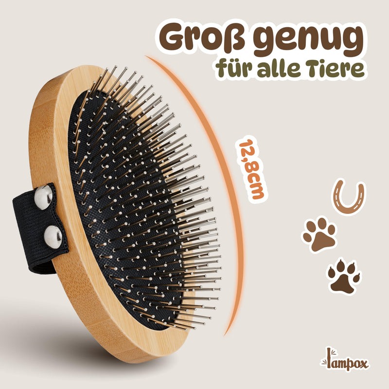 Fur brush, dog brush, animal brush, dog hair brush, premium brush for dogs and cats for gentle grooming, curry comb for dogs and cats, dog comb with massage effect, pet brush - BeesActive Australia