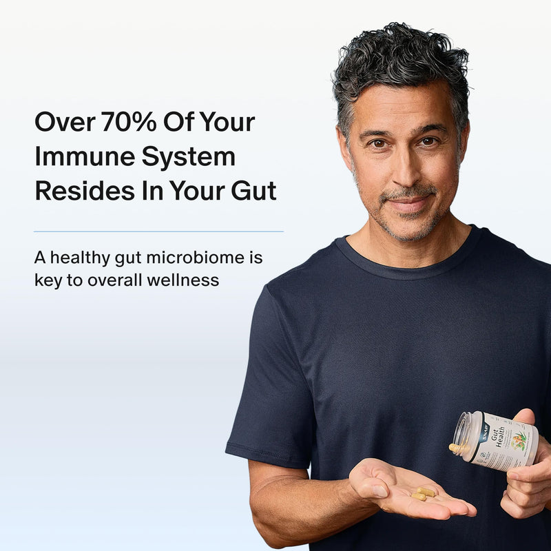 Snap Supplements Gut Health Lipase Supplement, Probiotic, 50 Vegan Capsules | Gut Health Lipase Supplement for Women & Men, Digestive Enzymes, Bloating & Irregularity Support, Zinc for Immune Health