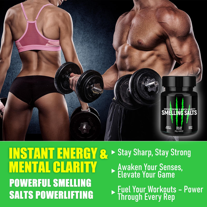 Salts for Athletes in Hockey, Potent Salts Wake Up for Athletes, Weightlifting and Powerlifting - Activate Before Smelling, Instant Energy, Explosive Power, Breaking PR, Enhanced Focus & Motivation Green - BeesActive Australia