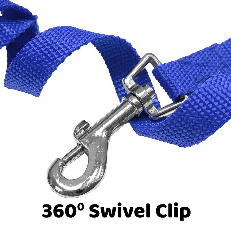 Downtown Pet Supply - Long Dog Leash - Dog Training Leash - Recall & Obedience Dog Training Tools - Nylon - 100 ft - Blue Dog Leash 100 Foot - BeesActive Australia