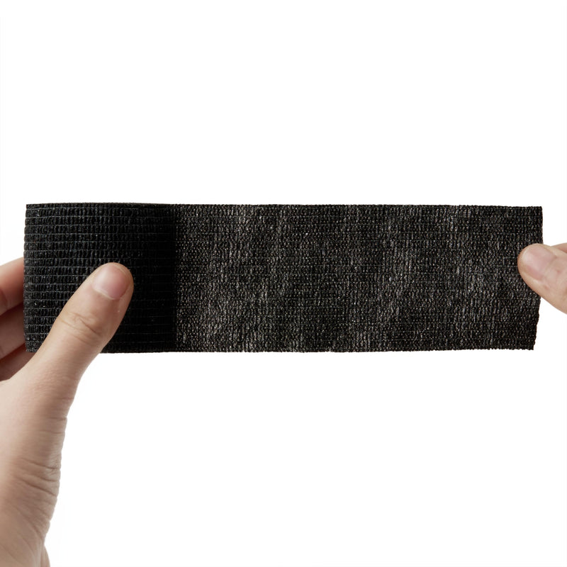 Sensi Wrap Grip Cover Sports Self Bandage Wrap Rolls 2-inch x 5-yards 24pcs (Black) Black - BeesActive Australia