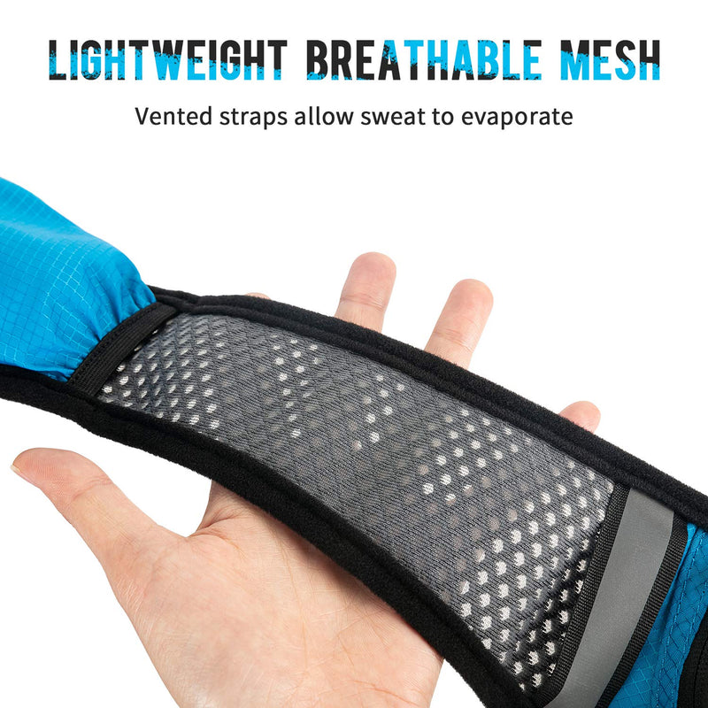 Gelindo Hydration Backpack Running Water Backpack with 2L Hydration Bladder, Insulated Cycling Hydration Vest Packs Blue