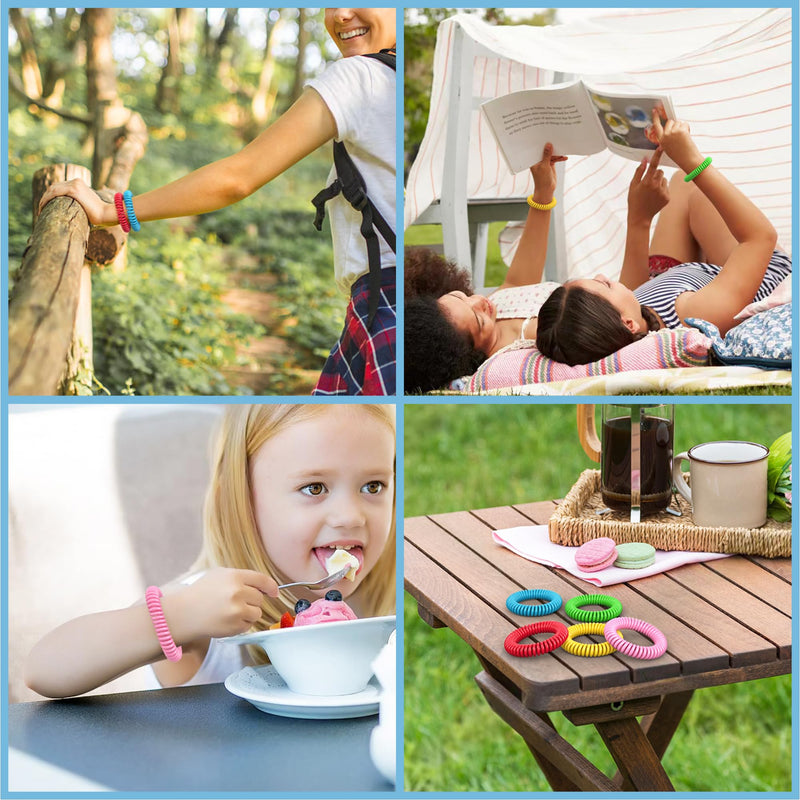 Mosquito Repellent Bracelets, 10 Pack DEET-Free Mosquito Bands, Individually Wrapped Waterproof Repellent Wristbands for Adults and Kids - BeesActive Australia