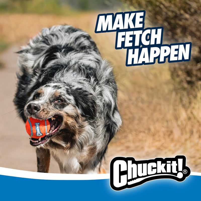 Chuckit! Sport 12M Dog Ball Launcher - Includes a 2.5-inch Diameter Medium Ball for Dogs 20-60 Pounds - Manual Tennis Ball Thrower With a Slim Ergonomic Handle - 12-inch Length Chucker 12in