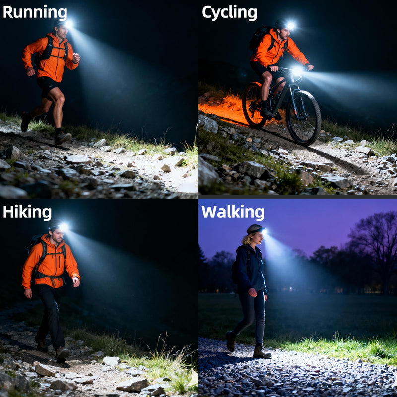 Rechargeable LED Headlamp - 1600 Lumens, USB-C, Utra Durable, Shockproof and Waterproof, Survives 3M Drops, Submersible and Impact-Resistant, Perfect for Camping, Heavy-Duty Work, and Adventure. H35pro