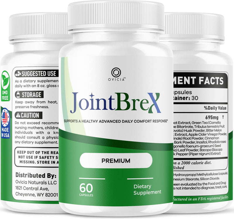 JointBrex Capsules - Official JointBrex Pills Advanced Support for Maximum Strength, All Natural Ingredients Premium Vitamins for Overal Health & Wellness Reviews, 60 Capsules for 1 Month 60 Count (Pack of 1)