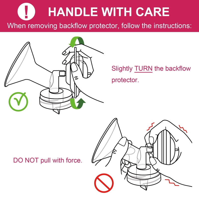 Nenesupply Backflow Protector Compatible with Spectra S2 Spectra S1 Breastpump Replace Spectra Pump Parts Replace Spectra Backflow Protector and Spectra S2 Parts - BeesActive Australia