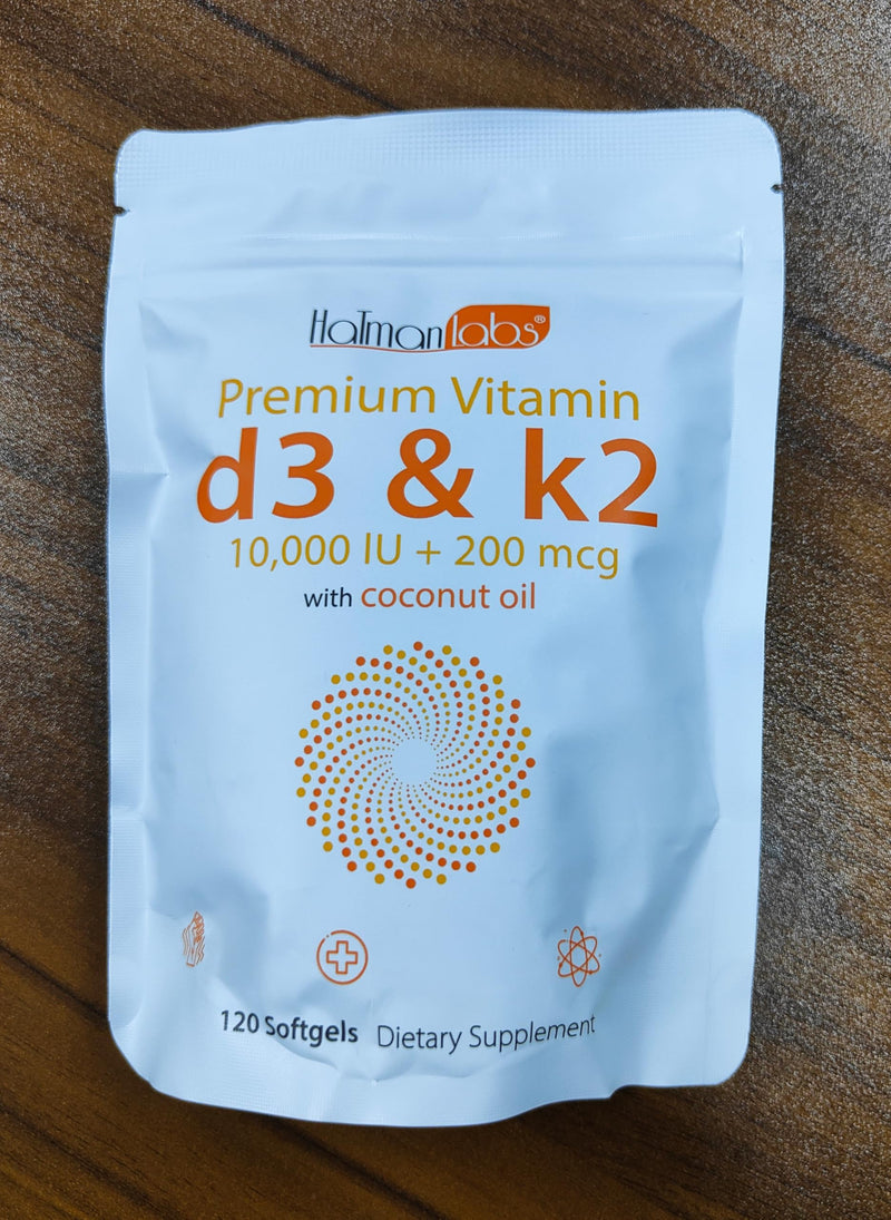 newseel Vitamin D3 K2 Capsules, D3&K2 Vitamin Supplement, Vitamin D3 and K2, D3 Supplement,Replenish K2 D3 Coconut Oil Softgels (120) 120 Count (Pack of 1)