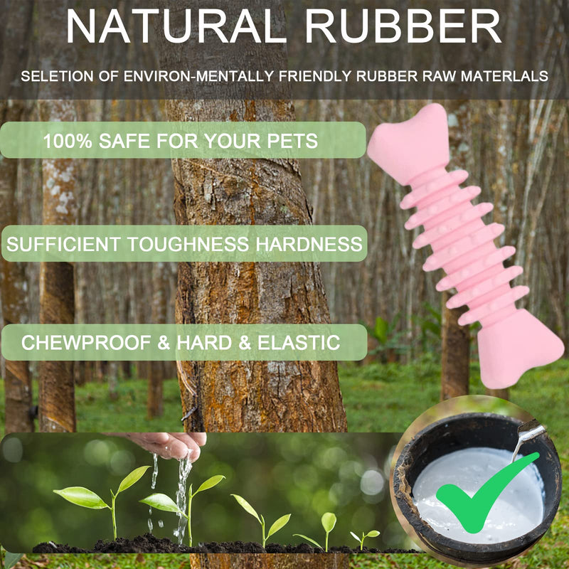 Puppy Toys, 6 Pack Dog Chew Toys for Puppy, Cute Pink Small Dog Toys, Teething Toys for Puppies, Soft Durable Interactive Chew Toy for Small Dogs - BeesActive Australia