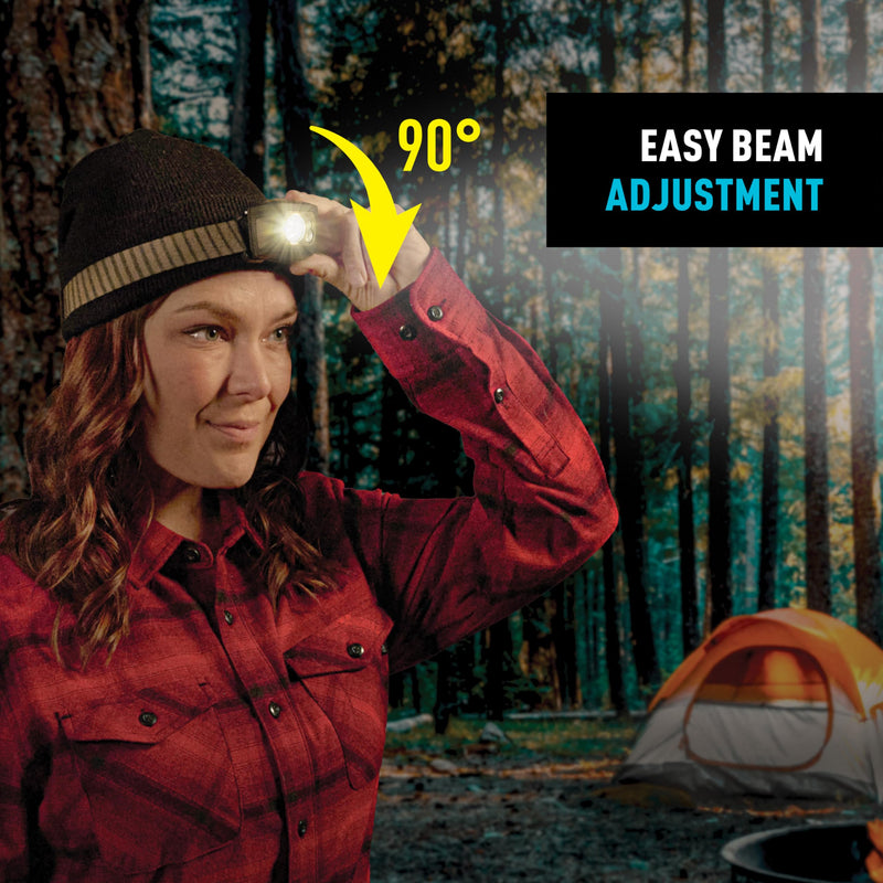 Nite Ize Radiant RH1 PowerSwitch Headlamp - Durable 550 Lumen Headlamp for Visibility at Night - Features Lockout, Spot & Flood Modes, Red/White LEDs, and Innovative PowerSwitch Capabilities