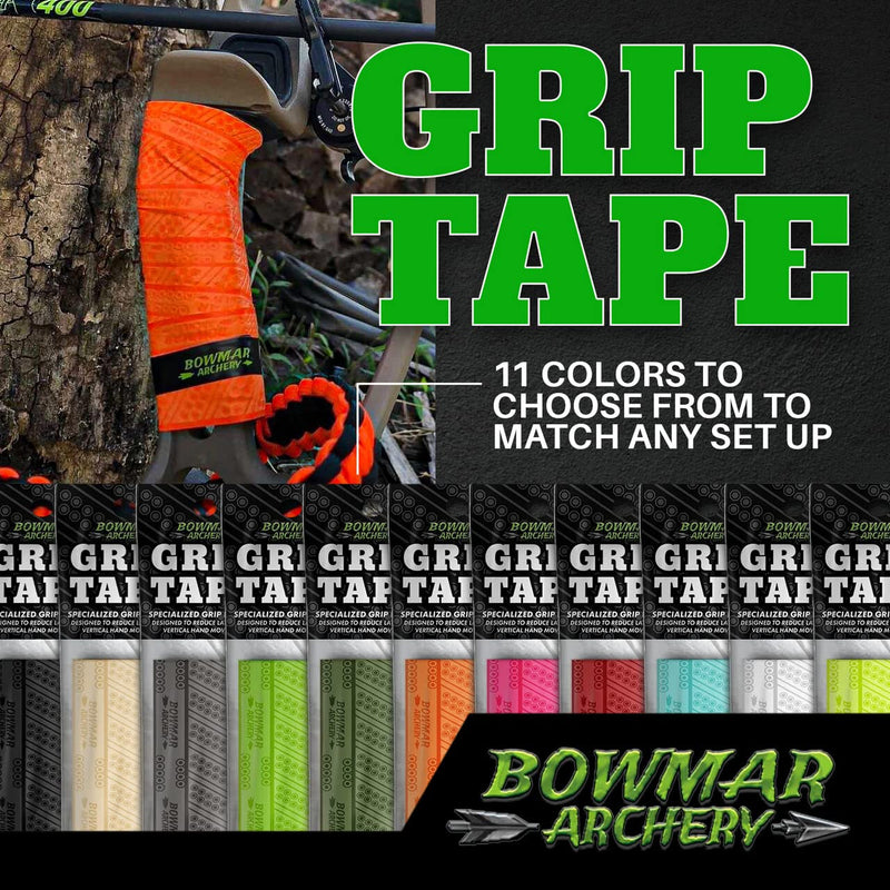 Bowmar Archery Grip Tape, Designed for Archers, Self-Adhering, Effective in Dry or Wet Conditions, Comfortable, Tacky, Easy to Install Orange