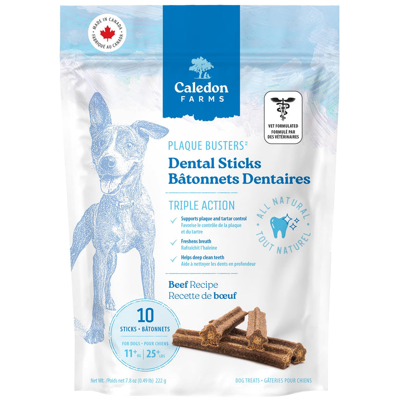 Plaque Busters Dental Sticks Triple Action Beef Recipe, 7.8 oz, Dog Treats 7.8 Ounce (Pack of 1)