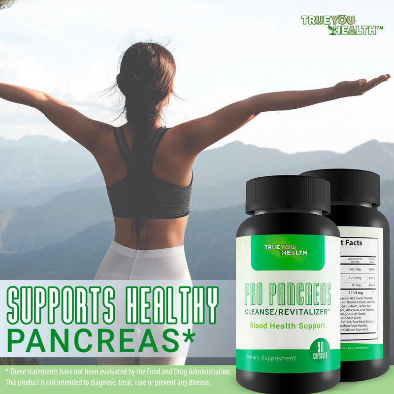 Pro Pancreas Cleanse/Revitalizer - Support Pancreas and Blood Health - Antioxidant Green Tea Pancreas Cleanse and Detox - Support Healthy Pancreas Function - Contains Vitamin D, Vitamin C, & Turmeric