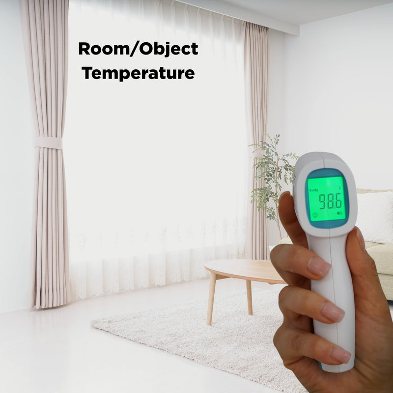 MOBI - Non-Contact Forehead Digital Thermometer with Object Temperature Mode - Touchless Fever Thermometer