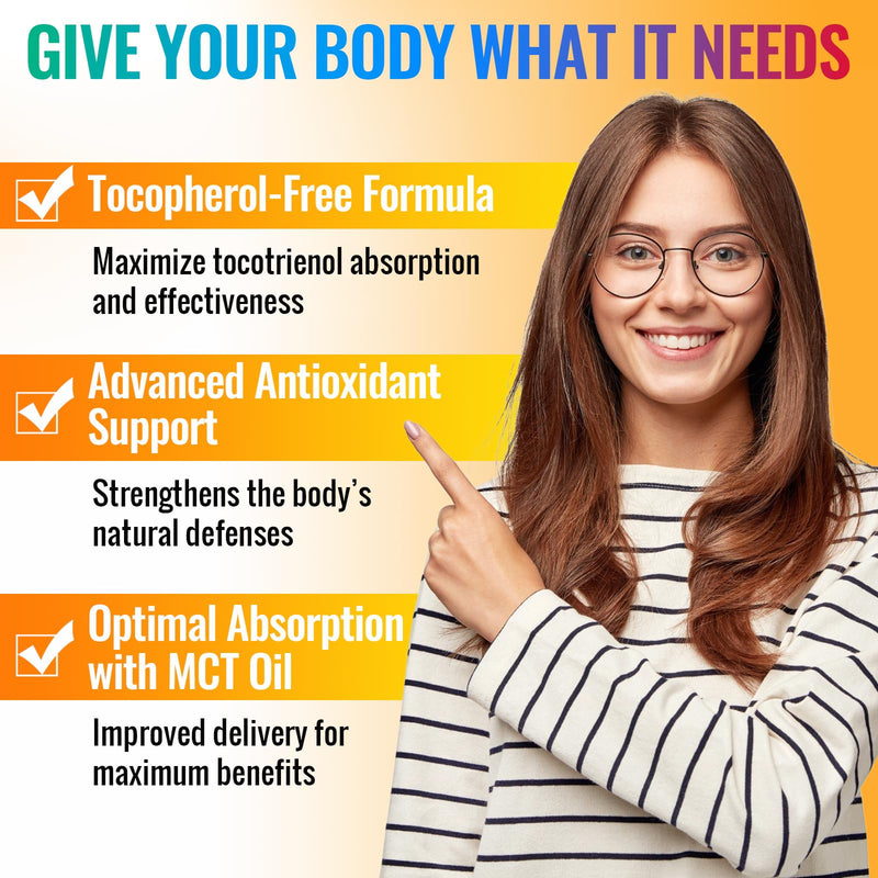 Full Spectrum of Tocotrienols Supplement 1200mg- Tocotrienol Vitamin E Liquid,Tocopherol-Free - Superior Antioxidant Blend - Higher Absorption - 2 fl oz,30 Servings 60 ml (Pack of 1) - BeesActive Australia