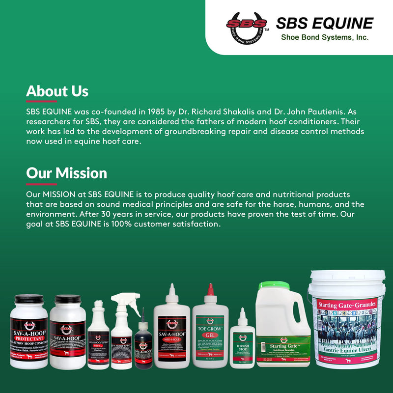 Gel II by SBS EQUINE, Hoof Treatment, Long - Lasting Time Release Formula, No Messy Waste or Run-Off 4 oz - BeesActive Australia