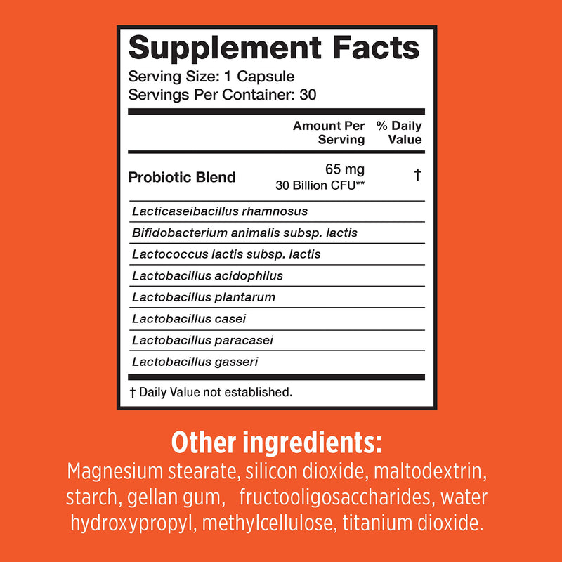 Szio+ Utiva Probiotic 30B CFU, Urinary Tract and Gut Health, 30 Capsules | Lactobacillus and Bifidobacterium strains, digestion support and gut flora balance for adults