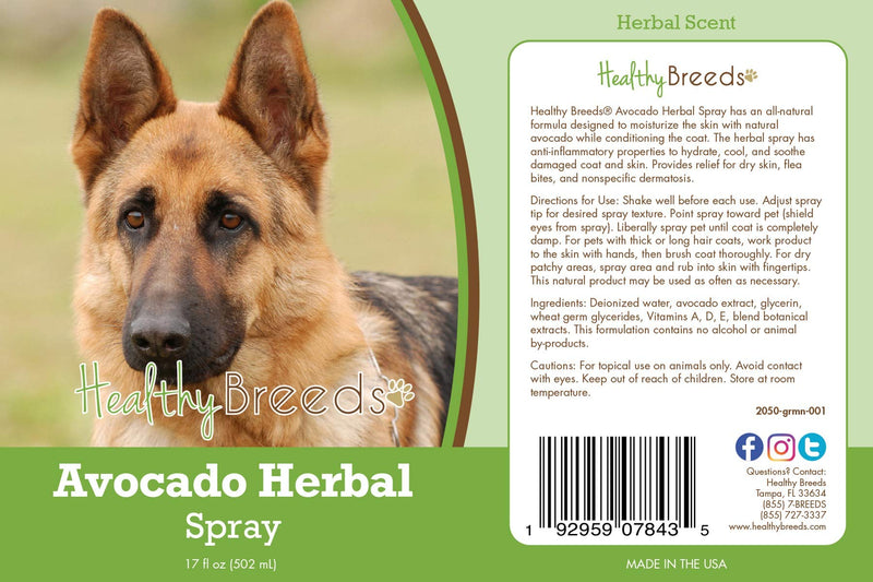 Healthy Breeds German Shepherd Avocado Herbal Spray 17 oz