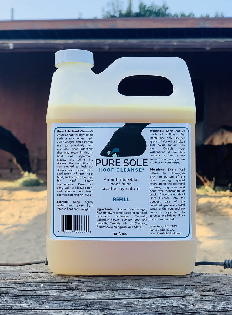 Horse Hoof Cleaner, Thrush and White Line Treatment for Horses, Hoof Cleanse, All Natural Horse Hoof Care Products to Maintain A Healthy Hoof 32oz refill - BeesActive Australia