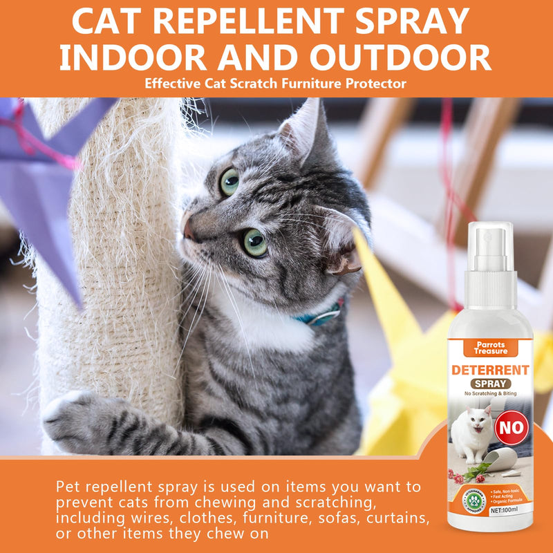 Cat Deterrent Spray, Effective Cat Repellent Spray for Furniture Floor Sofa Protector, Anti-Scratch Spray for Dogs & Cats Indoor or Outdoor Use 100ml - BeesActive Australia
