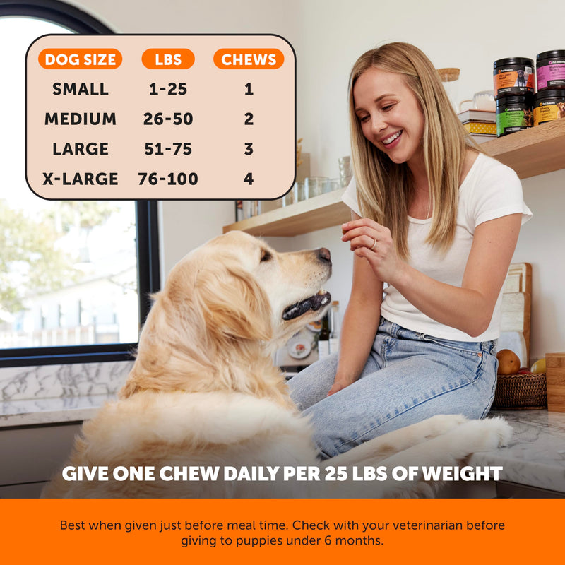 Senior Hemp Hip and Joint Supplement for Dogs - Glucosamine Chondroitin, MSM & Green Lipped Mussel - Relief for Joint Stiffness, Advanced Strength Mobility Support for Senior Dogs (Chicken, 90 Ct) Chicken - Senior