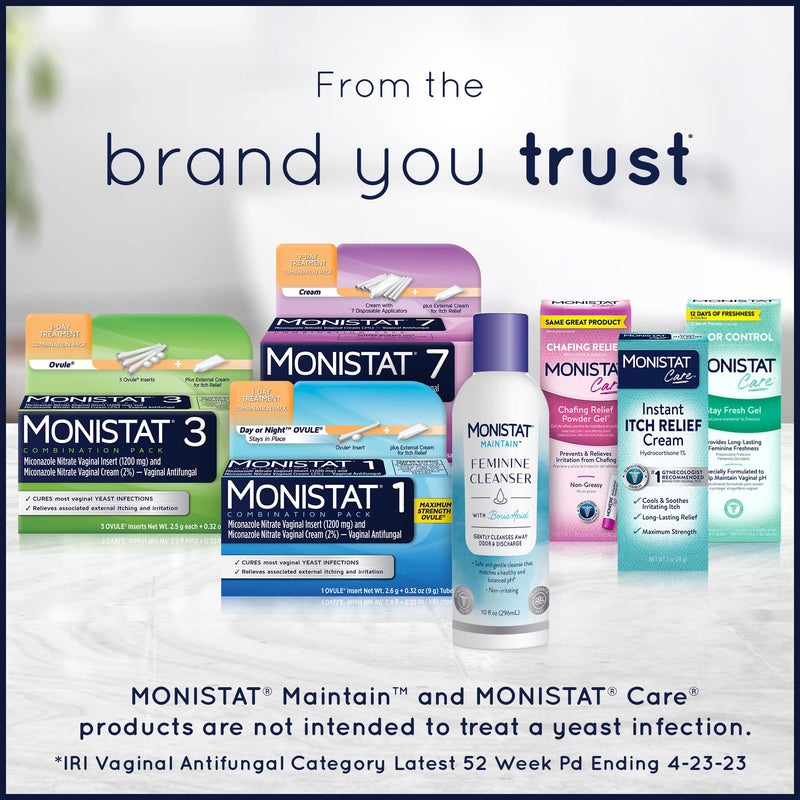Monistat 1 Day Yeast Infection Treatment for Women, 1 Prefilled Tioconazole Ointment Applicator, 1 Pack 1 Day Tioconazole Ointment - BeesActive Australia