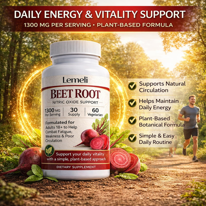 Beetroot, Plant-Based Beet Root Extract Supplement with Vitamin C & Black Pepper – Daily Wellness Formula, Vegan, Non-GMO & Gluten Free, 60 Capsules (1) (1) | Beetroot Extract, Vitamin C & Black Pepper, Plant Based Formula for Energy Routine and Immune...