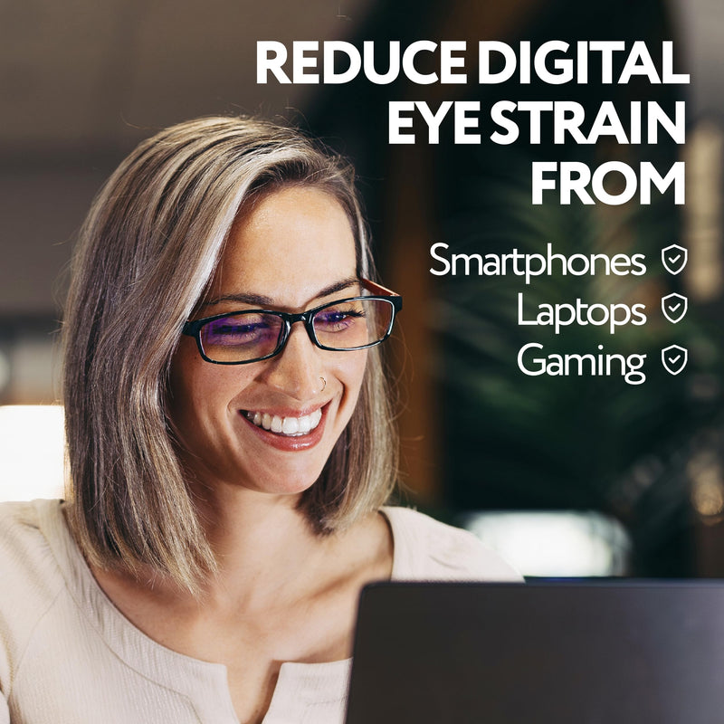 Prospek Blue Light Glasses for Woman and Men ‚Äì Superior 99% Harmfull Blue Light Blocking Computer Glasses, Anti-Glare Bluelight Reading Glasses, Regular, No Magnification Red and Black 0.0 Diopters - BeesActive Australia