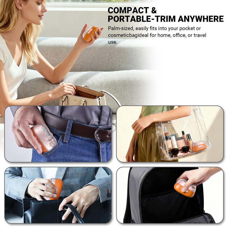 4-in-1 Electric Nail Clipper with LED Light – Quiet Rechargeable Nail Grooming Kit, Grinder & Polisher, 2 Speed, Nail Debris Collector, Portable Gift Set