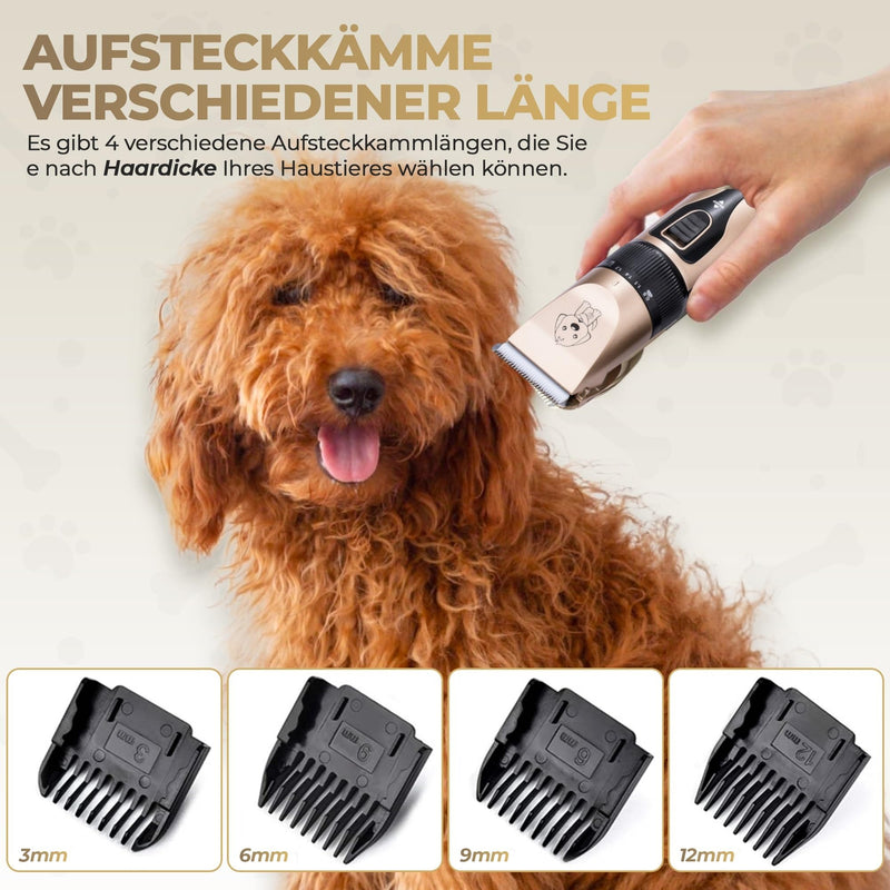 GLOBAL TECH Quiet dog clipper Professional cordless clipper dog trimmer animal hair trimmer suitable for dogs, cats and other pets - BeesActive Australia