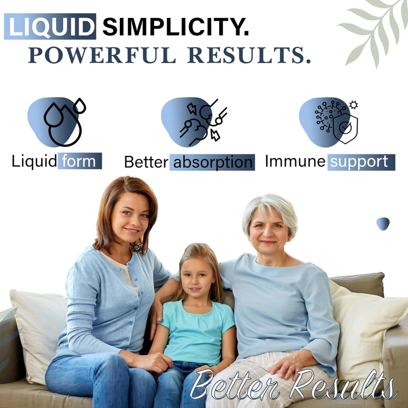 Liquid Vitamin D3 2000 IU with K2 + K1, Immune & Bone Support, 2 oz | Dentist-Developed for Strong Teeth & Calcium Absorption, Non-GMO, Gluten-Free, Soy-Free