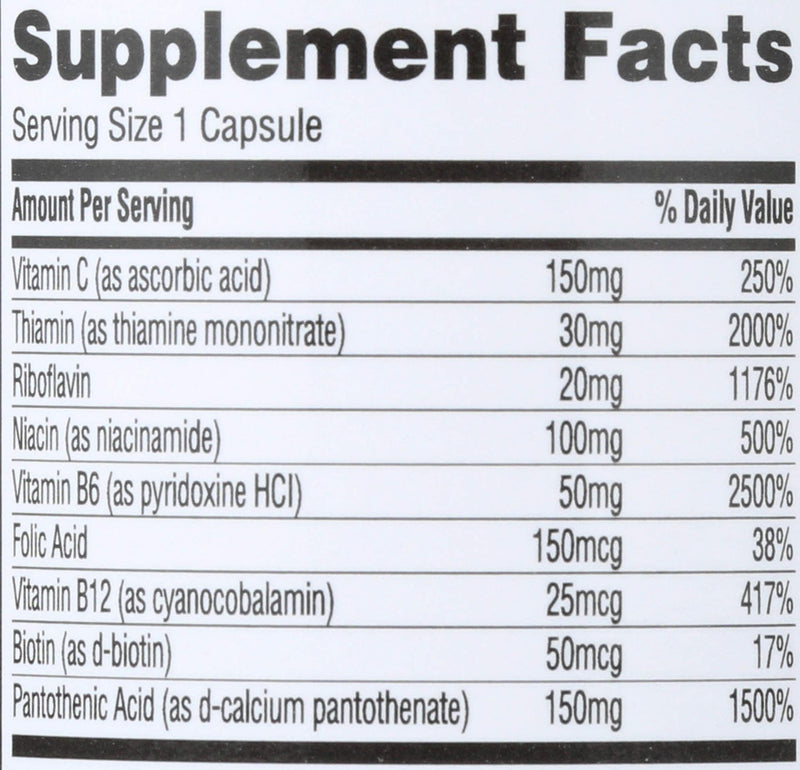 365 by Whole Foods Market, Vitamin B Stress Complex with Vitamin C, 90 Veg Capsules