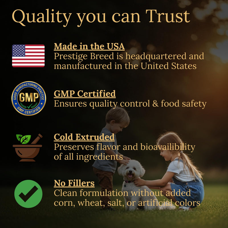 Bichon Frise Multivitamins, 90 Count, Made in the USA with Real Bacon.