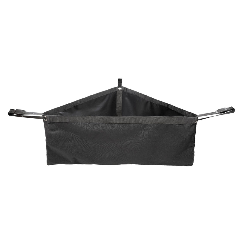 Corner Horse Feeder - Deep Corner Hay Feeder for Stalls and Equestrian Trailers - Mesh Bottom and Three Adjustable Straps - includes Hoof Pick and Brush - BeesActive Australia