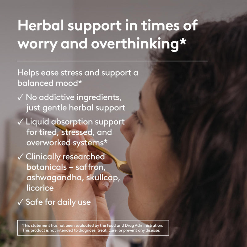 Stress & Mood Syrup Supplement, 6.7oz | Supports Relaxation and Nervousness, with Ashwagandha, Saffron, Skullcap, and Licorice Root Stress & Mood