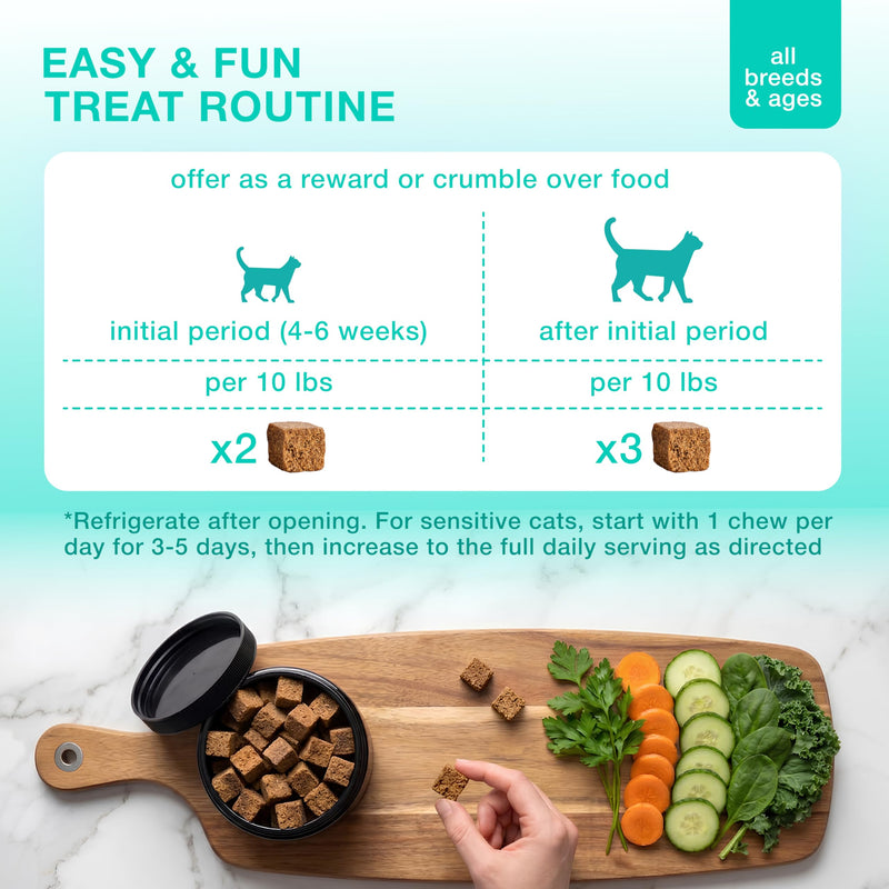 Lysine Cat Treats – L‑Lysine Immune & Respiratory Support for Cats & Kittens of All Breeds and Ages – Helps Cats Prone to FHV‑1, Sneezing, Runny Nose & Watery Eyes – 135 Chicken Chews