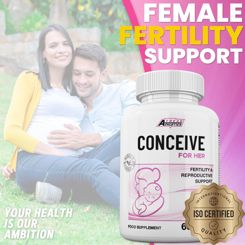 Conceive for Her 60 Capsules Women's Fertility Supplement - Vitamins & Minerals Plus Key nutrients - BeesActive Australia
