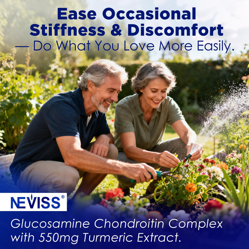 NEVISS Glucosamine Chondroitin Gummies with MSM & Turmeric, Sugar Free | Extra Strength - Flexibility Support with Boswellia, Hyaluronic Acid, Vitamin D3 & Zinc, Pineapple Flavor, 60Cts 60 Count (Pack of 1)