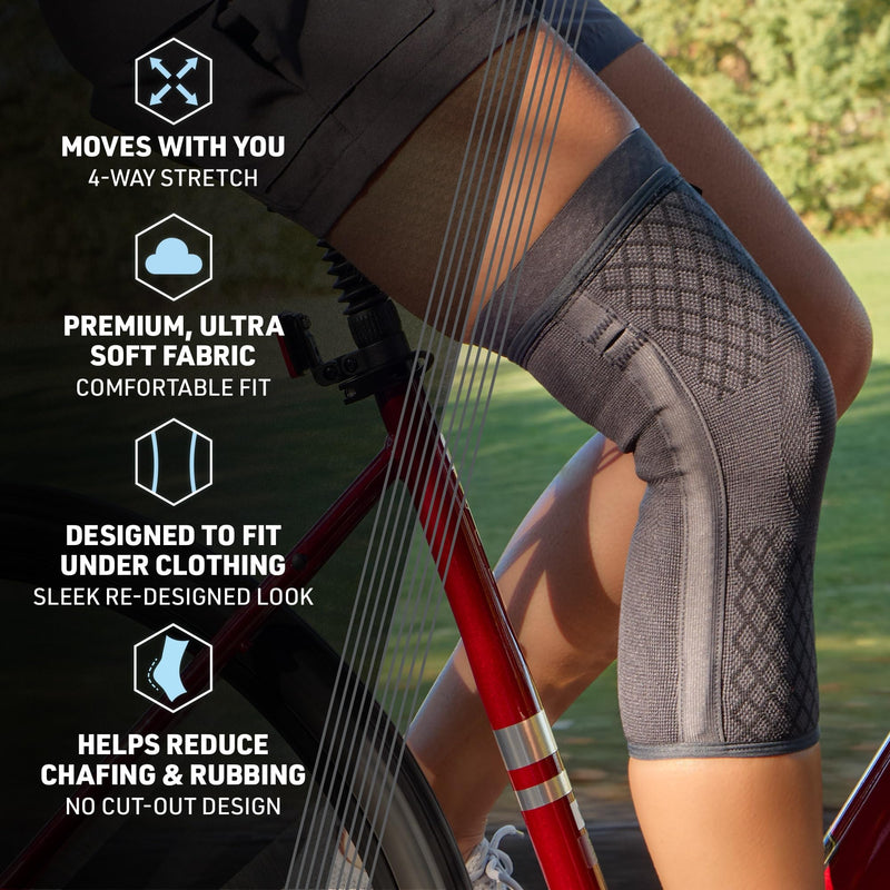 ACE Brand Flex Comfort Compression Knee Sleeve with Stabilizers Medium - BeesActive Australia