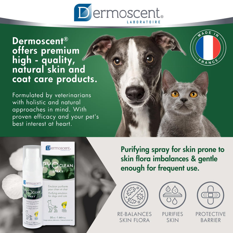Dermoscent PYOclean Spray for Dogs and Cats - 50 ml - BeesActive Australia