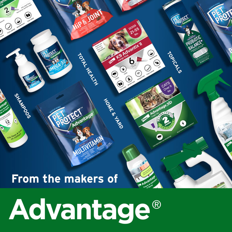 Pet Protect from The Makers of Advantage Vet-Formulated Hip & Joint Supplement for Dogs | 120 Chews - PawsPlanet Australia