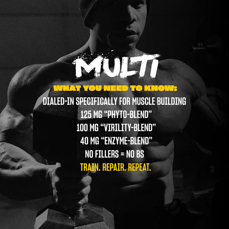Mutant Multi, Multivitamin, 70 Vitamins, Minerals & Antioxidants, 60 Caps Unflavored 1 Count (Pack of 1)