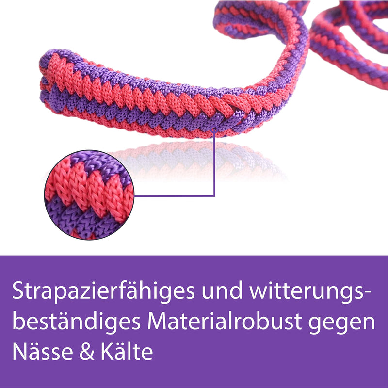 Lead rope horse tether rope for horses with sturdy panic hook length 2m many colors (red-purple) red-purple - BeesActive Australia