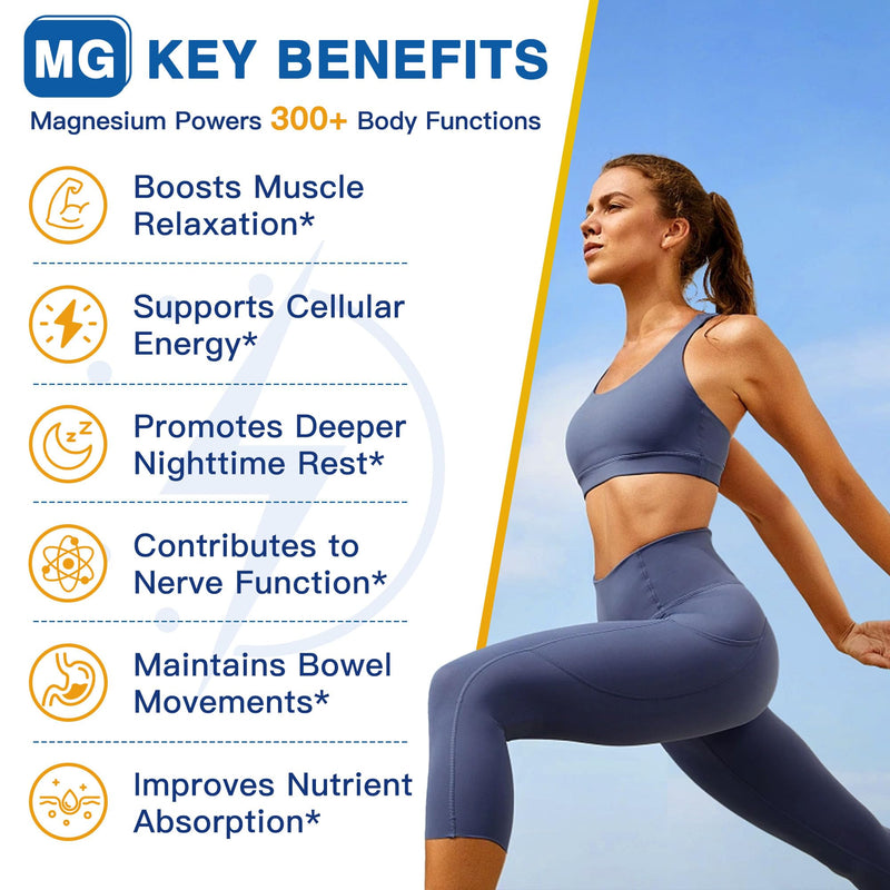 NATURE TARGET Triple Magnesium Complex 500mg, 120 Vegan Capsules | Chelated Glycinate, Malate, and Citrate with Zinc and Vitamin D3 for Muscle, Nerve, Bone, and Immune Support 120 Count (Pack of 1)