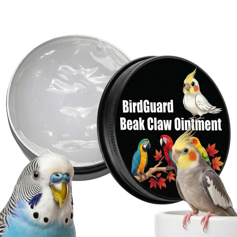 2.7 Oz Parrot Beak & Feet Balm, Bird Beak Oil & Moisturizer for Dry Cracked Skin, Foot Care Cream for Parrots, Cockatiels, Parakeets, Natural Bird Grooming Treatment