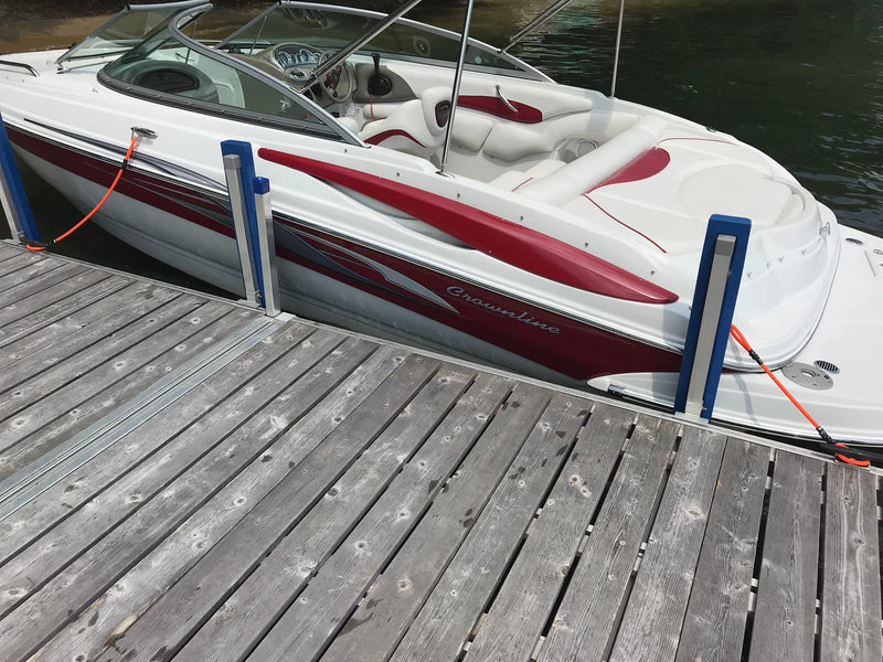 Anchor Shock - Bungee Dock Lines for Boats – Boat Dock Rope & Mooring Lines with Shock Absorber, Heavy Duty Boat Tie Off Ropes (2-Pack) - [2 Feet Stretches to 3.3 Feet] - Made in USA 24" - BeesActive Australia