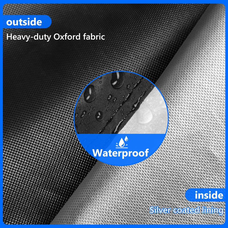 Sit-up Board Cover Outdoor Waterproof Weight Bench Cover Fits for Universal Weight Chair Fitness Bench High Quality Oxford fabrics UV Protective 52" x 60" x 18" x 21" Black