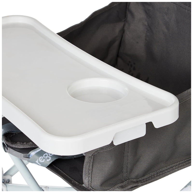 Regalo My Chair 2-in-1 Portable Travel Booster Seat & Activity Chair, Bonus Kit includes, Oversized Removable Tray with Cup Holder, Gray 1 Count (Pack of 1) - BeesActive Australia