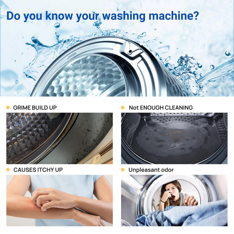 Washing Machine Cleaner, 30-Pack, Powerhouse-Eliminates Stains and Remove Odours, Suitable for All Washing Machine - BeesActive Australia